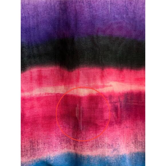 Lane Bryant Maxi Dress Womens Size 18 20 Semi Sheer Lined Pink Blue Beachy Boho - Picture 12 of 12